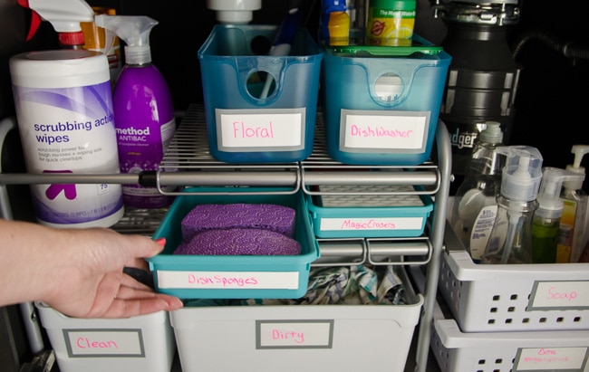 Under Sink Organizing in 5 Easy Steps {Bathroom Side 2} - Polished Habitat