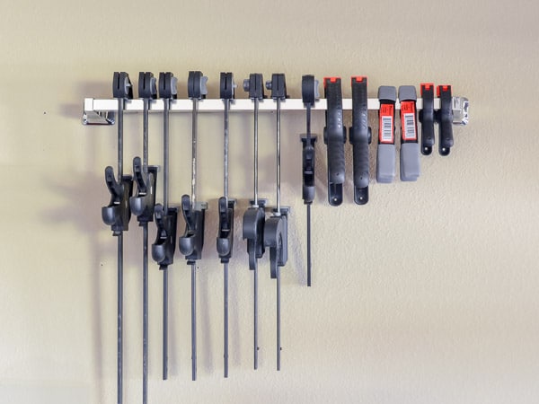 Clamp Storage in the Garage