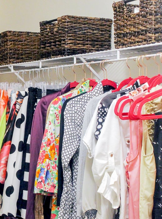 If you've got a small master closet, you need these quick tips. They're perfect for keeping the peace in a shared closet. 