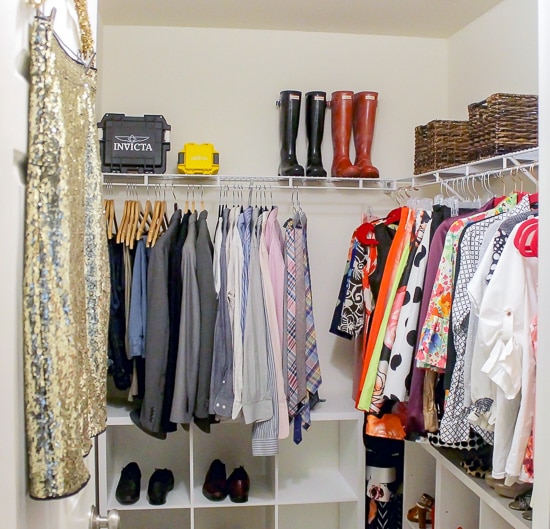 Making the Most of a Shared Master Closet - Polished Habitat