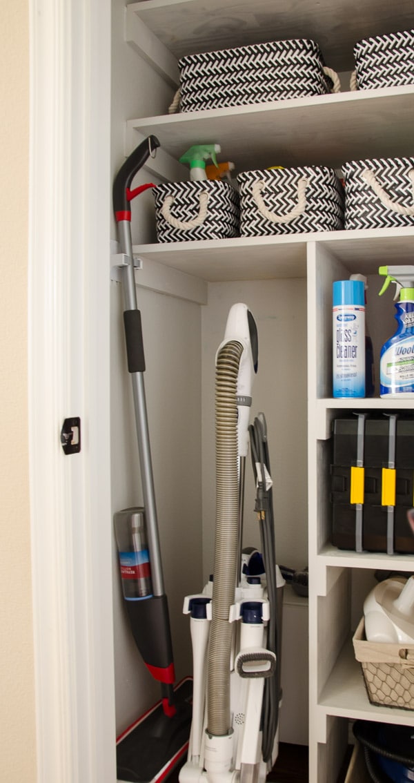 From Coat Closet to Cleaning Closet {Organizing in Style} - Polished Habitat