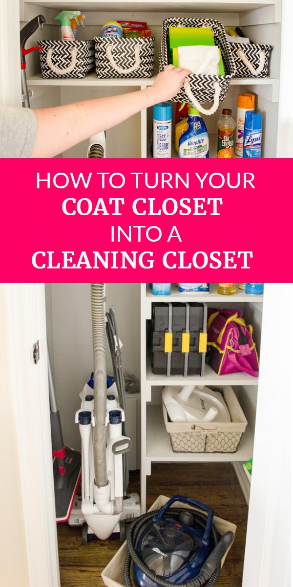 From Coat Closet To Cleaning, Diy Cleaning Closet Shelves