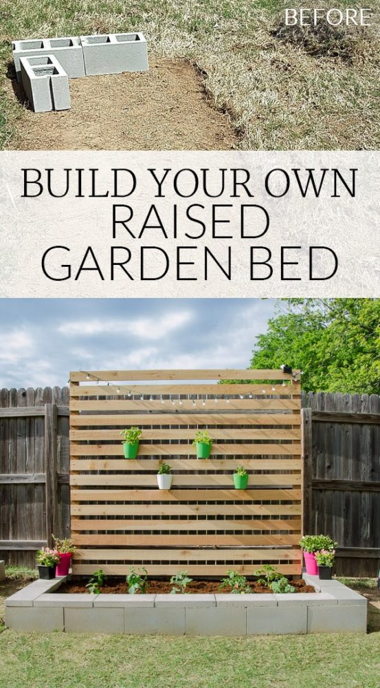 Building a Raised Garden Bed {Backyard Project #1 is COMPLETE