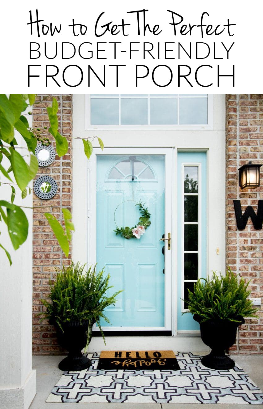 Creating a welcoming entry on your front porch doesn't have to cost a fortune. Check out these ideas and resources to put together the perfect front porch decor! 