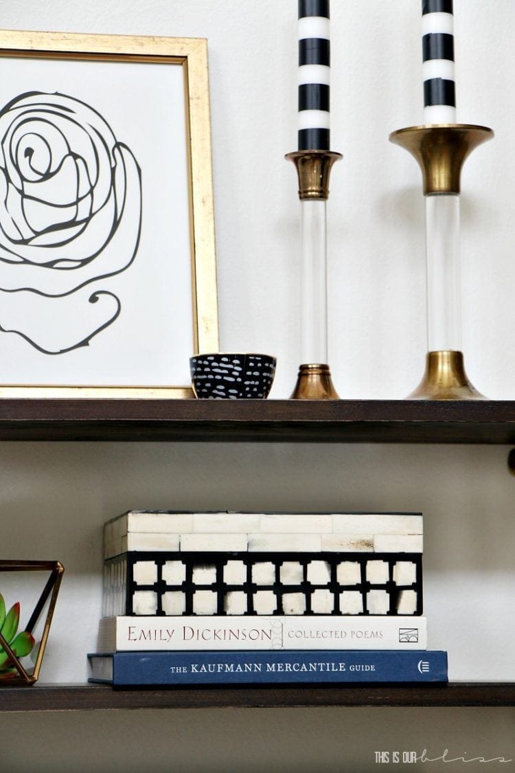 How to Style a Floating Wall Shelf | 5 Simple Tips to help you start creating your wall vignette!