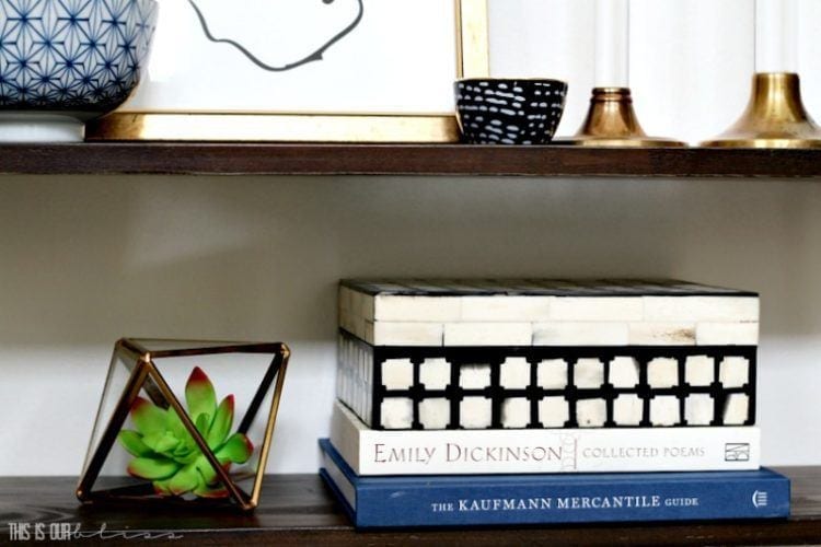 How to Style a Floating Wall Shelf | 5 Simple Tips to help you start creating your wall vignette!