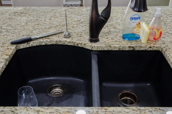 BEFORE - Kitchen Sink Organization