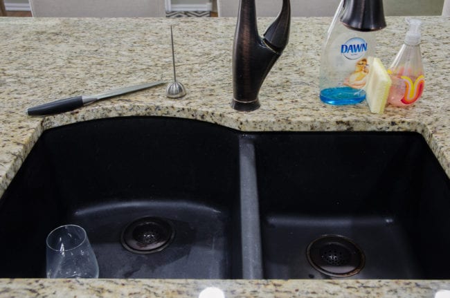 Making Cleanup Fast With An Organized Kitchen Sink & DIY Soap