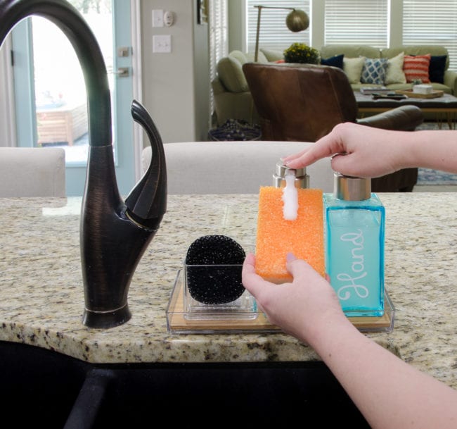 Interdesign foaming soap dispenser - aqua / teal soap dispenser
