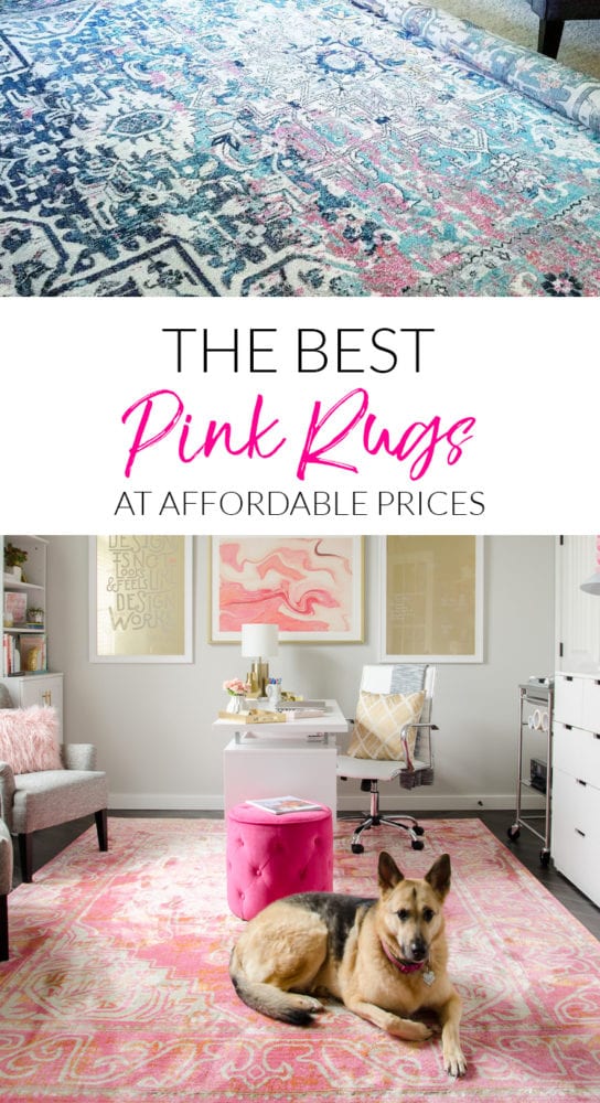 Looking for a pink rug? I found the best options from blush to bold hot pink! And all of them are reasonably priced! 