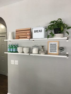 Ideas for decorating open shelf