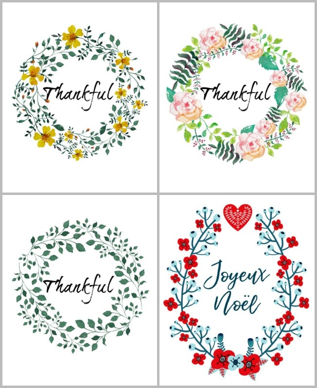 Free holiday printables perfect for renters and small spaces