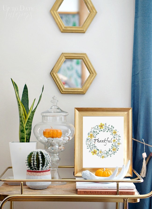 Free thanksgiving printable for easy decor 