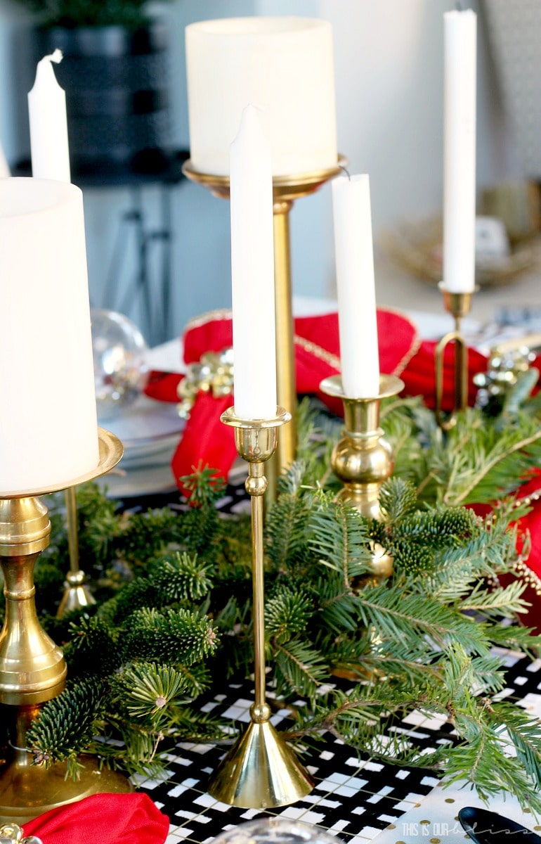 How to Create a Luxe for Less Christmas Table - 6 Money-saving tips for a beautiful holiday table!