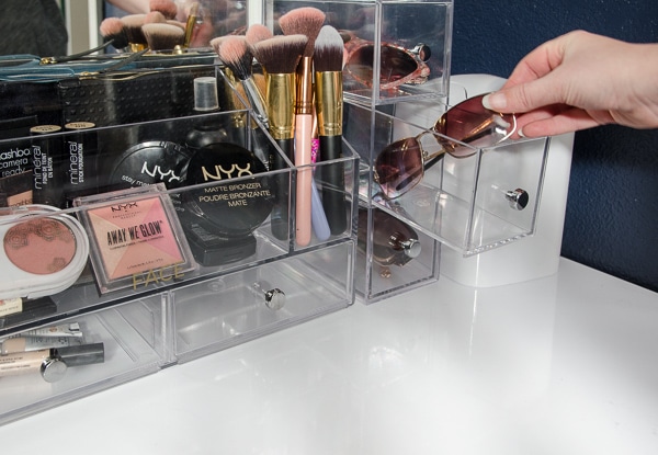 Organizing the Makeup Vanity & A Bit of Jewelry - Polished Habitat