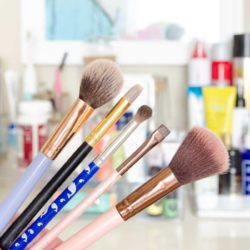 Dirty make up brushes need to be cleaned regularly