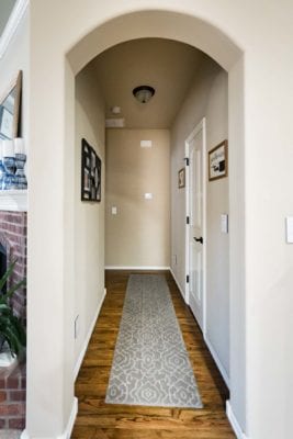 BEFORE photo - short hallway