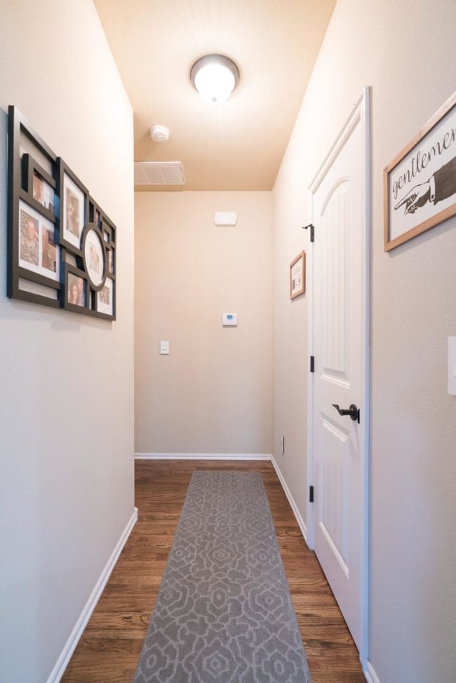 BEFORE photo - small hallway