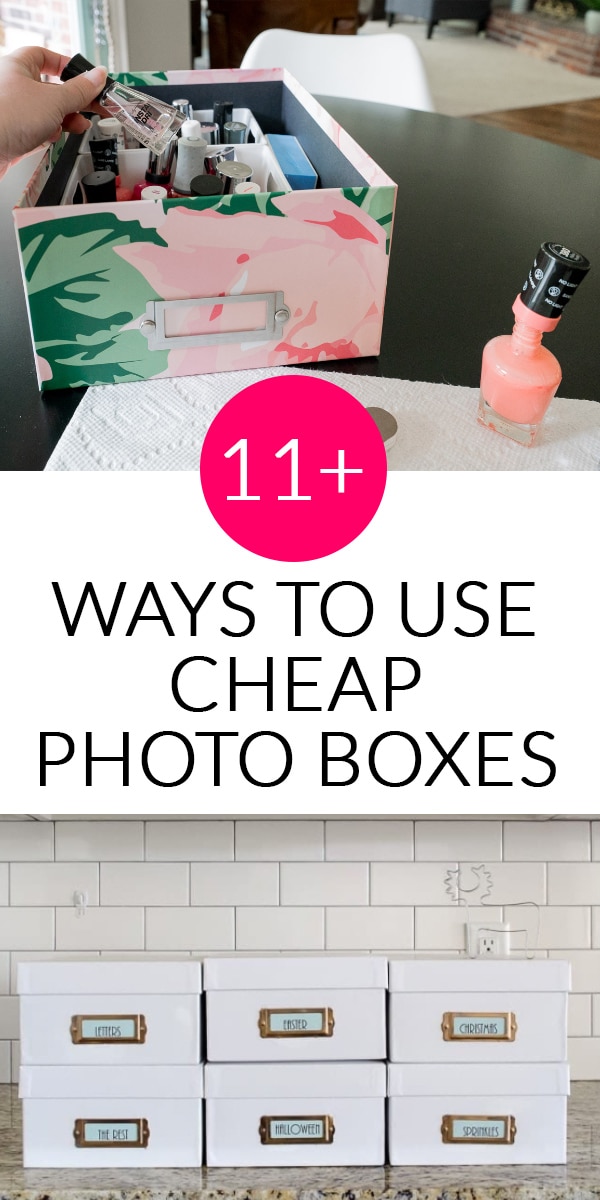 11 ways to use cheap photo boxes to organize your home