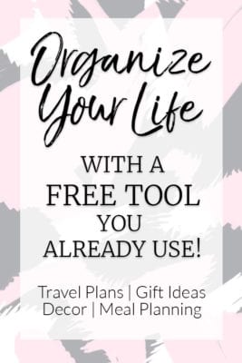 Organizing your Life with Pinterest