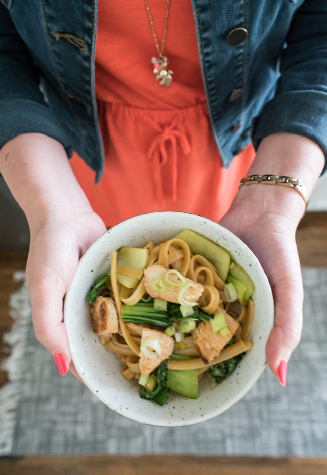 Chrissy Teigan's Sesame Chicken Noodles from Blue Apron