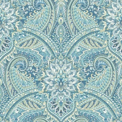 Blue Paisley Wallpaper