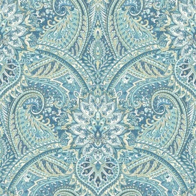 Blue Paisley Wallpaper