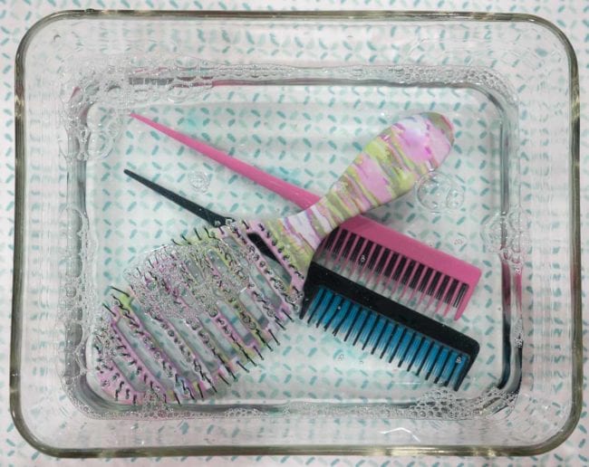 Simple Solution for Cleaning Hair Brushes & Combs