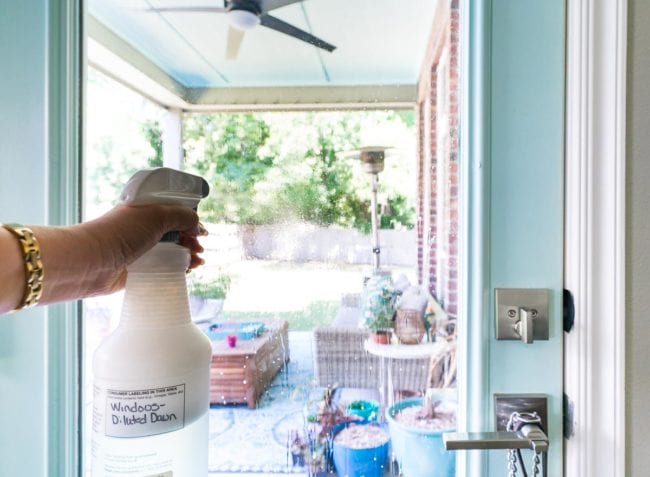 Cleaning Windows with Dawn