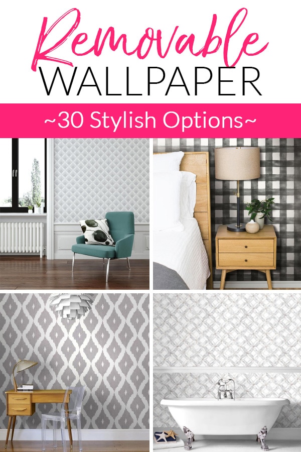 30 Removable Wallpaper Designs - Perfect for renters! 