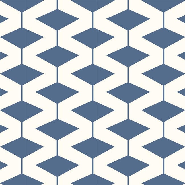 Modern Navy Diamond Wallpaper