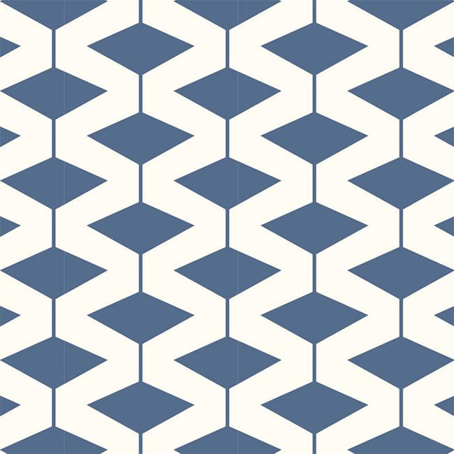 Modern Navy Diamond Wallpaper