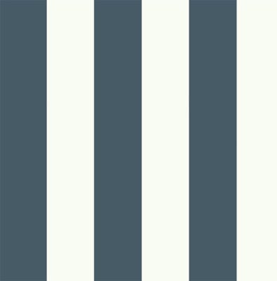 Navy Stripe Wallpaper