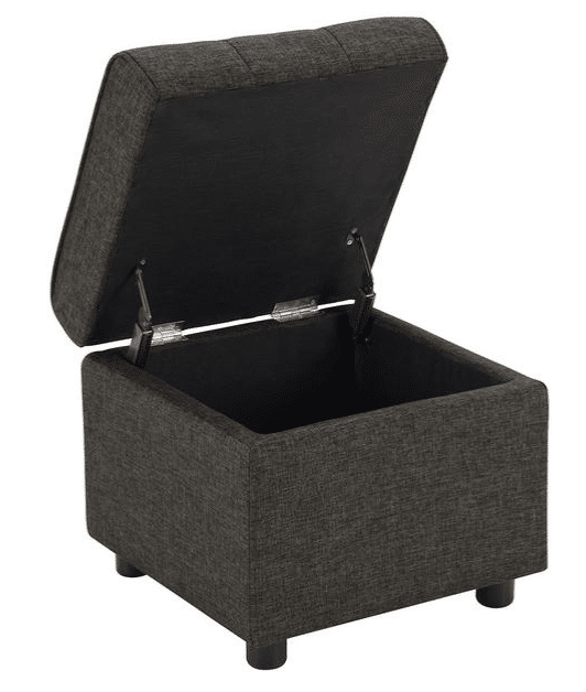 Small square storage ottoman