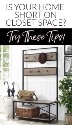 Tips for adding storage to any home - affordable mudroom coat rack bench combo