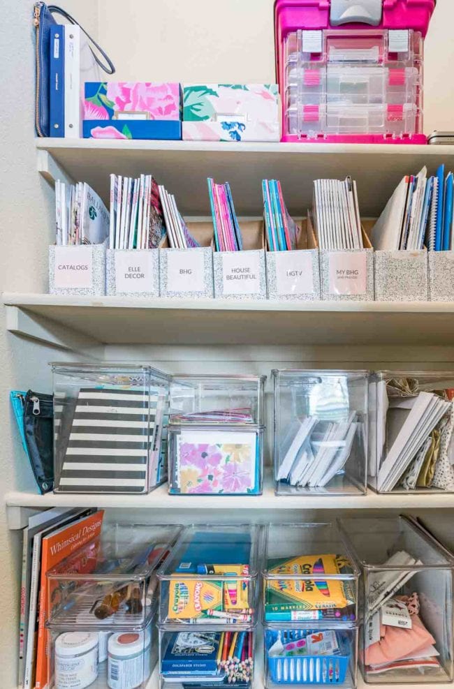 Organized Office Closet