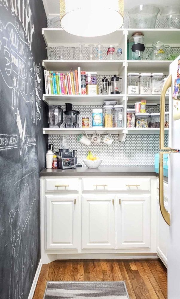 organized walk-in pantry