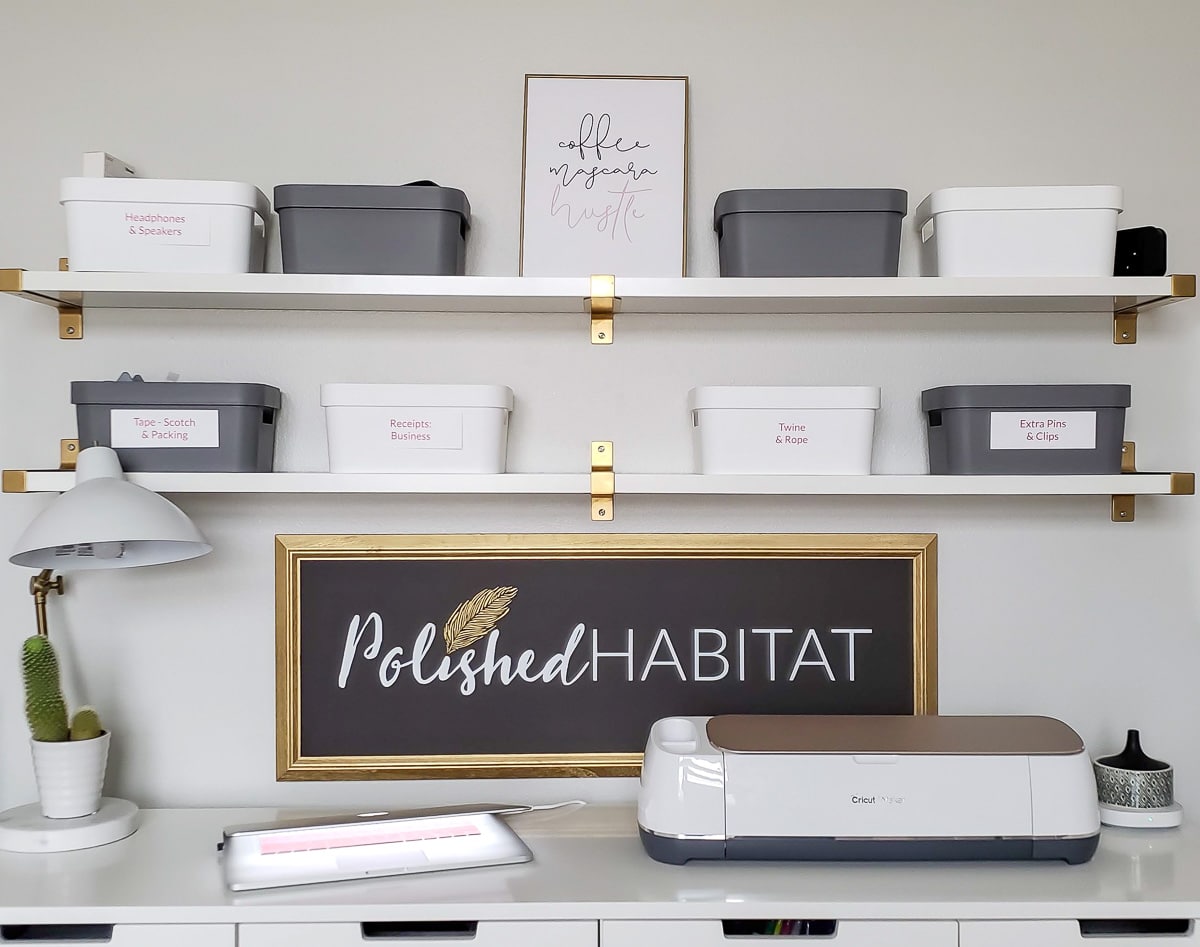 Staying Organized with the Cricut Maker & Custom Metallic Labels