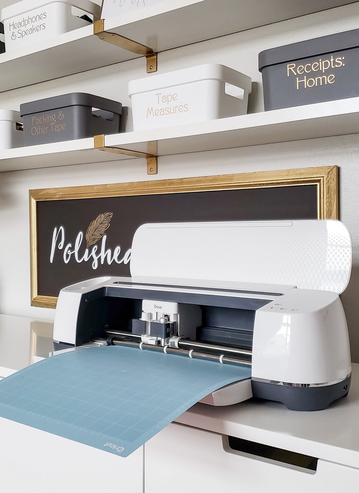 Staying Organized with the Cricut Maker & Custom Metallic Labels - Polished  Habitat