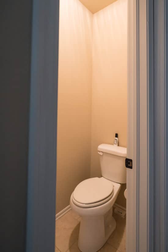 Adding Storage Over The Toilet Water Closet Makeover Polished Habitat - How To Put A Bathroom In Closet