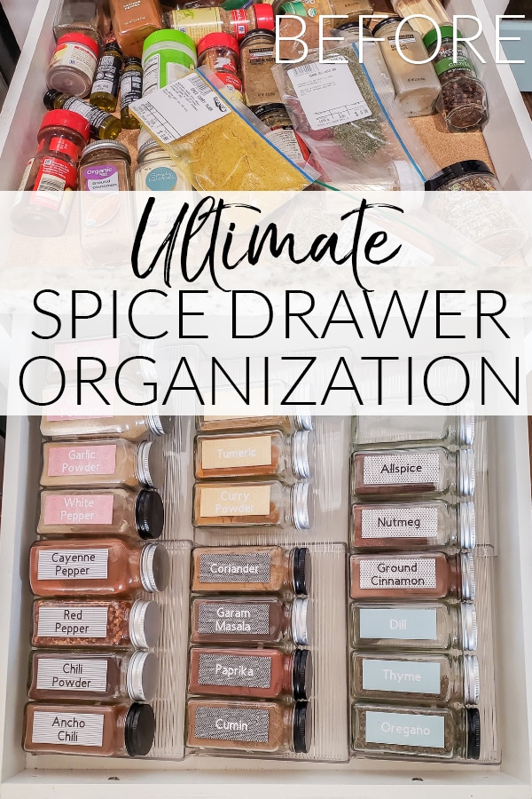 Home Organization Hacks - DIY Spice Labels - The Suburban Mom