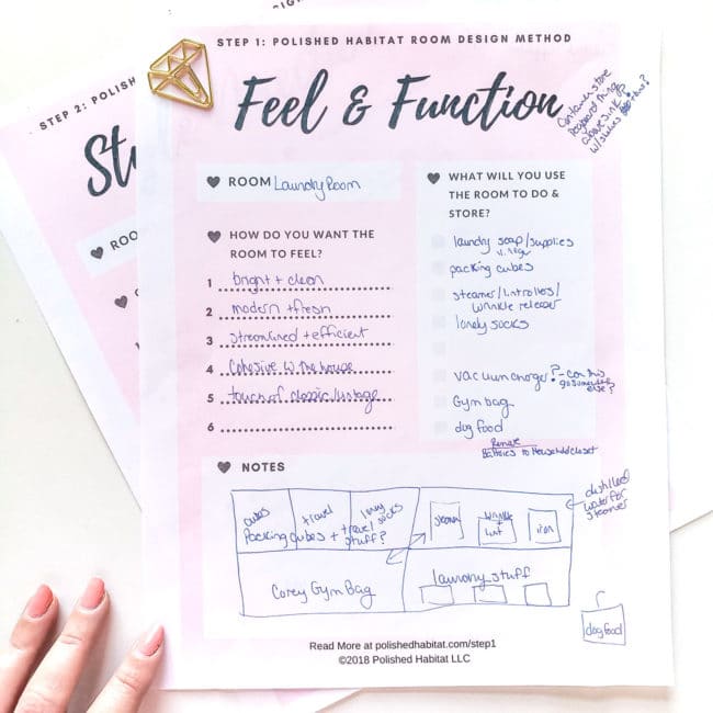 Feel & Function Room Design Worksheet