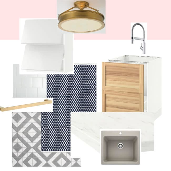 Laundry Room Makeover Mood Board by Polished Habitat