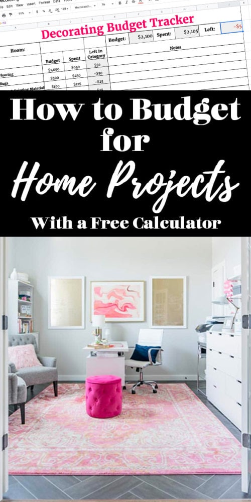 Budget Calculator for Home Decor Projects Polished Habitat