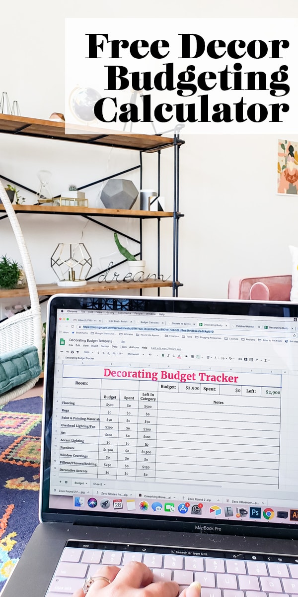 Free Decor Budgeting Calculator