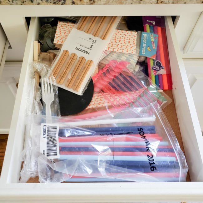 Messy Kitchen Drawer