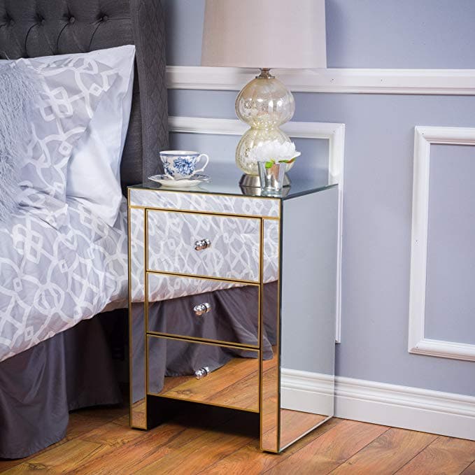 Mirrored Nightstands 10 Cheap Options Polished Habitat