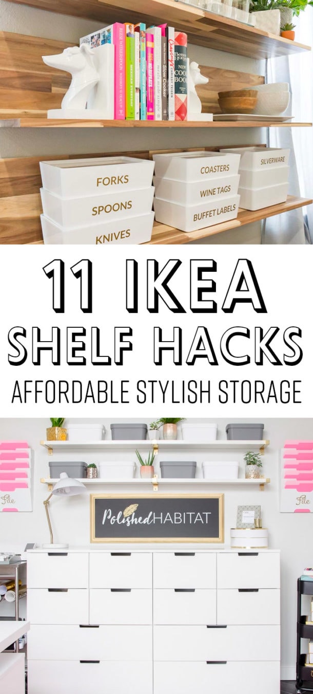 IKEA Shelf Hacks Cheap Stylish Storage Solutions Using Ikea Shelves