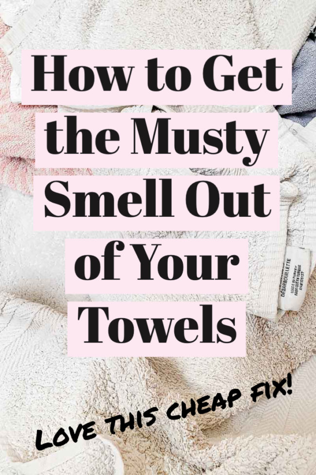 How to Get the Musty Smell Out of Your Towels
