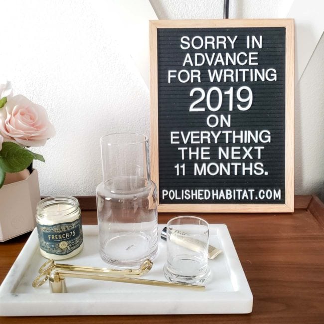 New Year's Letter Board Quotes - Polished Habitat